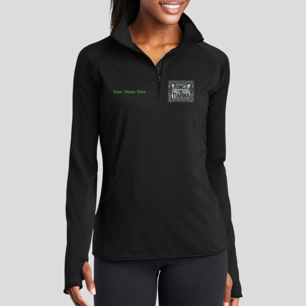 RNT - Ladies Sport Wick ® Stretch 1/2 Zip Pullover Thumbnail
